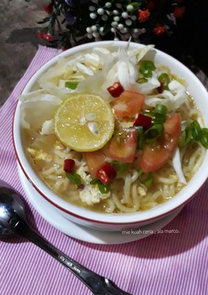 Foto resep Mie kuah ceria