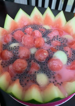 Foto resep Es buah simpel ala anak gunung