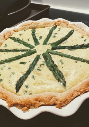 Φωτογραφία της συνταγής Κις Λορέν (Quiche Lorraine) με σπαράγγια