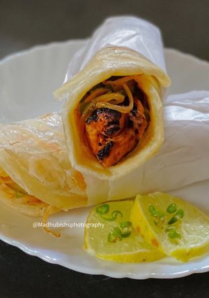 A picture of Chicken Kathi Roll.