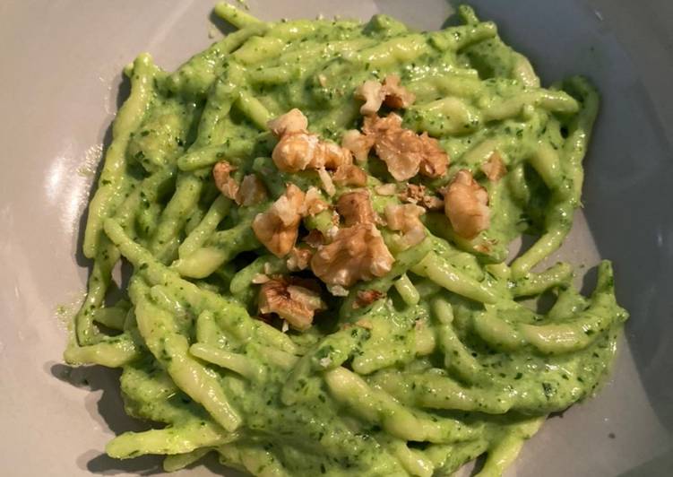 Trofie con crema di formaggio 🧀 e rucola 🌱