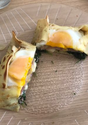 Una foto de Panqueque relleno🥬🥚🧀