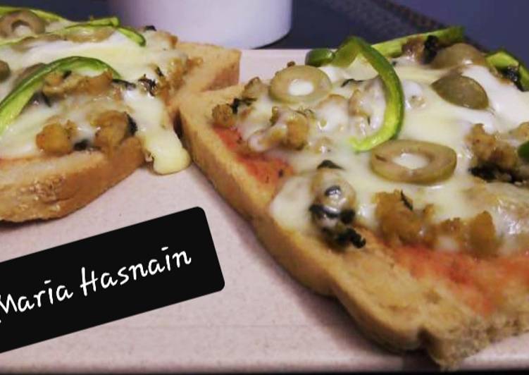 Recipe of Any-night-of-the-week Bread Pizza #ramadankitayari #FastFood