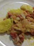 Pasta rellena vegana de tofu y puerro a la carusso