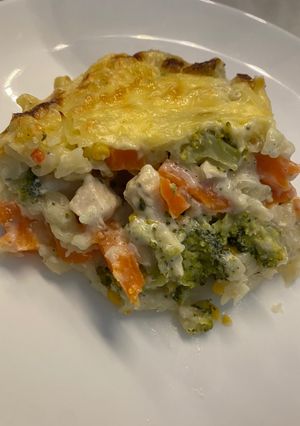 Tejszínes brokkolis rakott tészta 🥦 recept fotója