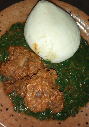 A picture of Miyar Lalo with Tuwon Semo.
