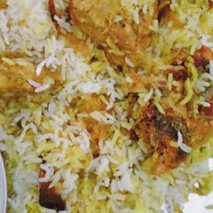 Steam chicken biryani A picture of Steam chicken biryani.