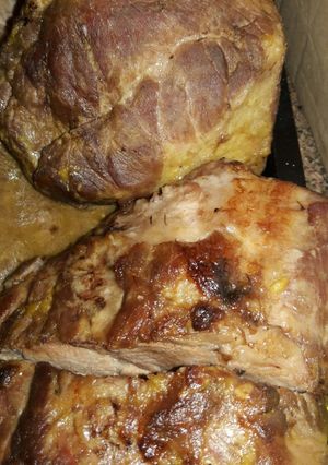 Una foto de Bondiola de cerdo a la mostaza