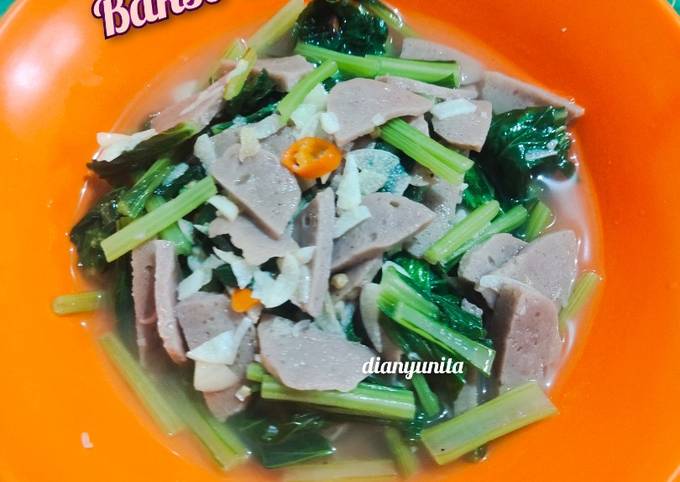 Resep Tumis Sawi Bakso Bawang Oleh Bundarafa Cookpad