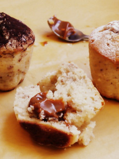 Una foto de Magdalenas rellenas de dulce de leche