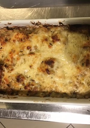 Une photo de Gratins de chou chinois moutarde et emmental