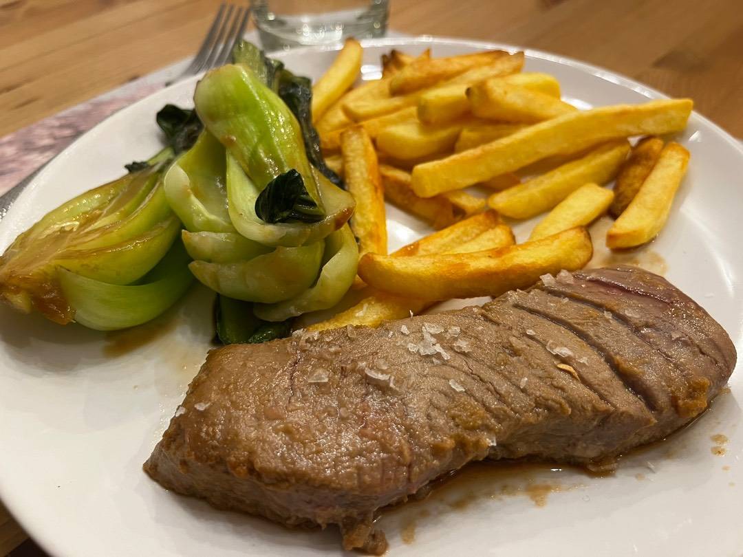 Vörös tonhal steak recept recept fotó