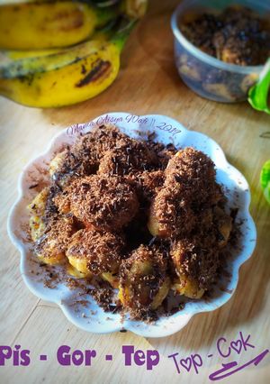 Foto resep Pisang Goreng Tepung Topping Cokelat