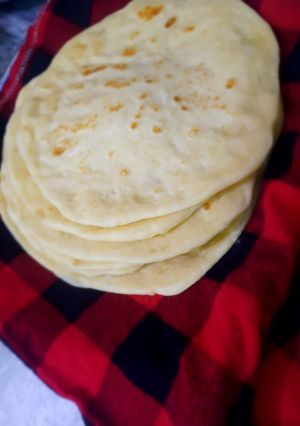 A picture of Homemade pita bread.