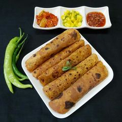Pavbhaji paratha A picture of Pavbhaji paratha.