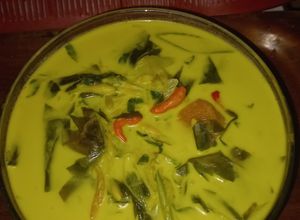 Foto resep Kuah santan ganemo sambiki bunga pepaya (khas Sulawesi)