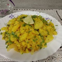 #HBR kanda batata poha A picture of #HBR kanda batata poha.