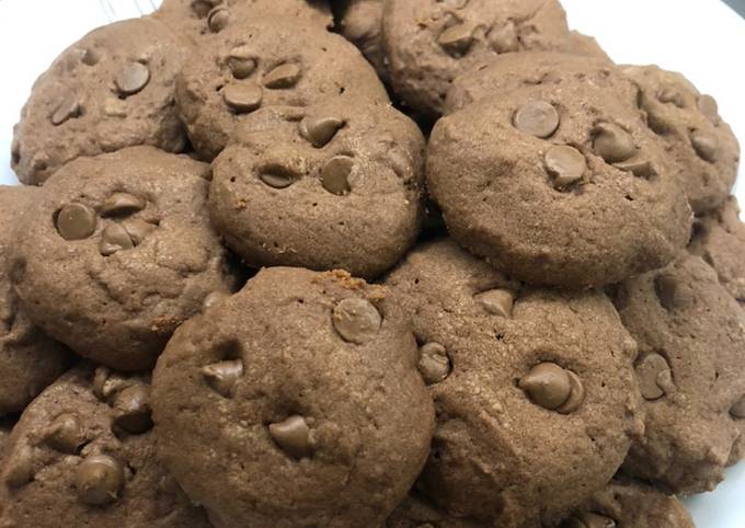 Langkah Mudah untuk Menyiapkan Chocochips Chocolate Cookies ❤️, Sempurna