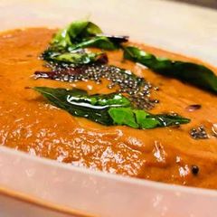 A picture of Kara Chutney with Onion and Tomato | How to make Kara Chutney with Onion and Tomato.