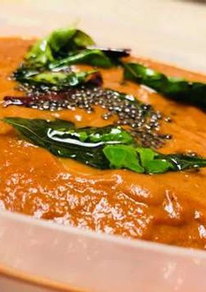 A picture of Kara Chutney with Onion and Tomato | How to make Kara Chutney with Onion and Tomato.