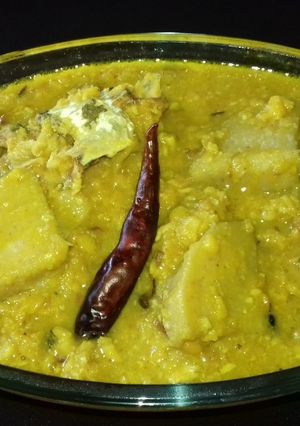 কচুর কারি রেসিপির প্রধান ছবি