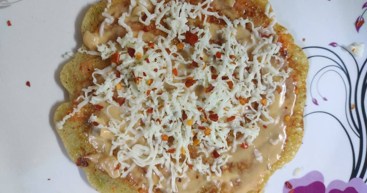 Rice flour Pizza Recipe by VAISHALI KHAKHRIYA. Cookpad
