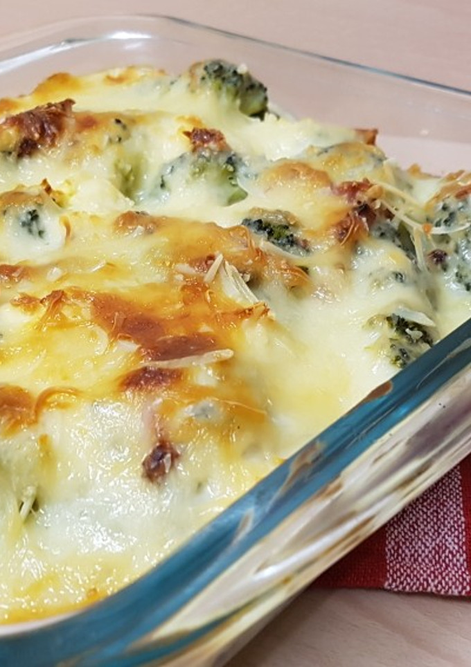 Una foto de BBG (Brócoli con bacon gratinado)