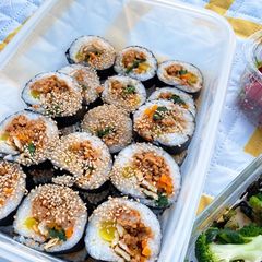 A picture of K-drama “Woo Young-woo” inspired Korean Kimbap.