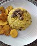 Arroz con Pechuga de Pollo y Champiñones