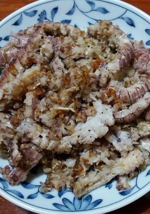 Hình của món Bề bề xào tỏi sả.