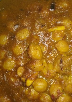 A picture of Masala matar.