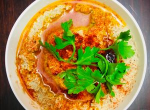 Una foto de CaviarParaLosPobresPastaDeBerenjenaFrancésCaviar de'aubergines Baba Ganoush🇫🇷🇺🇾🇯🇵ババガヌーシュ貧乏人のキャビア