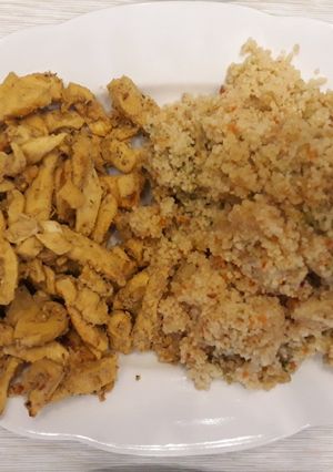 Una foto de Tiras de pollo con especias