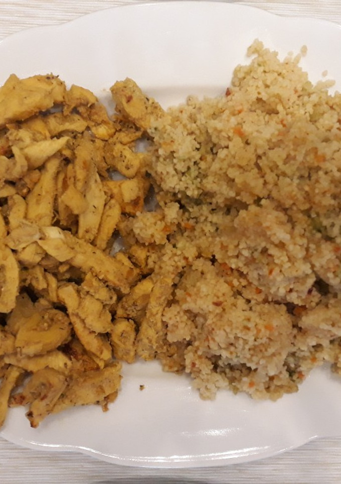 Una foto de Tiras de pollo con especias