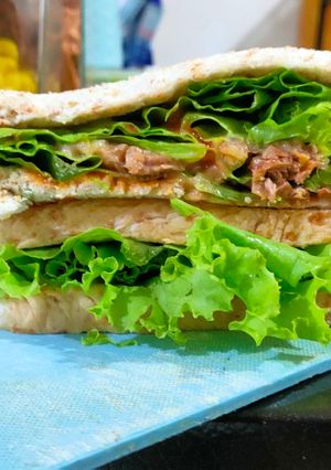 Foto resep Sandwich tuna roti gandum