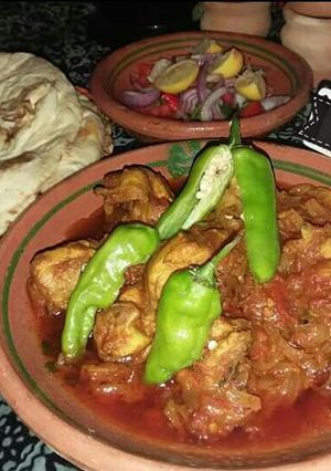 A picture of Sindhi chicken handi.