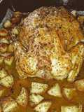 Pollo al horno con patatas