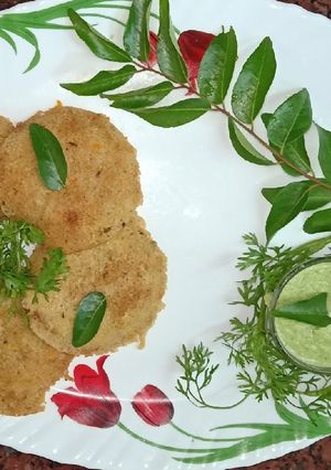 A picture of Oats idli.