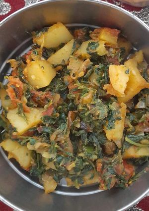 मेथी आलू की सब्जी (methi aloo ki sabzi recipe in Hindi) रेसिपी मुख्य फोटो
