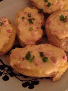 Foto de Batata recheada com bacon e queijo