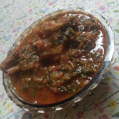 A picture of Spinach soup.