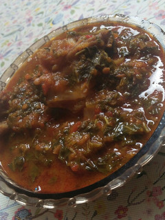 A picture of Spinach soup.