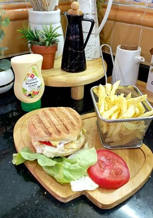 صورة لوصفة بورڨر باللحم المفروم🍔🍔