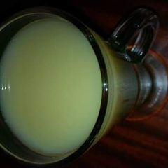 Apple, Cucumber, cabbage and lemon Juice A picture of Apple, Cucumber, cabbage and lemon Juice.