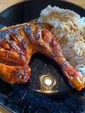 Pollo asado glaseado