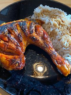 Una foto de Pollo asado glaseado