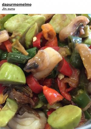 Foto resep Cumi pete sambel gilak