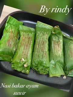 Foto resep Nasi bakar ayam suwir