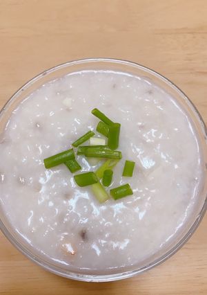 Hình của món Cháo hải sản🦐.