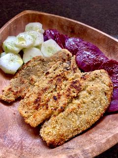 Una foto de Milanesas de berenjenas ahumadas